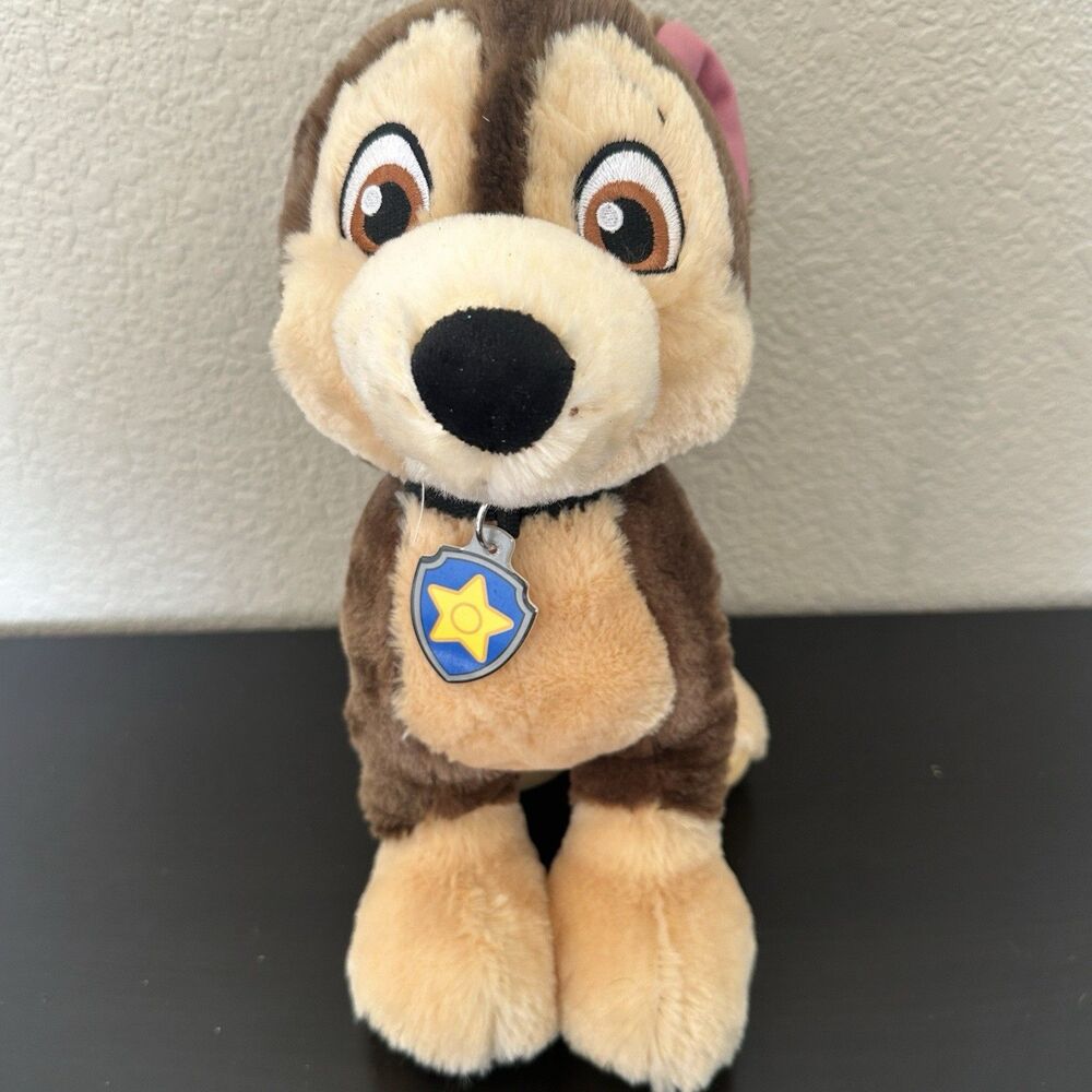 BUILD-A-BEAR Paw‎ Patrol Nickelodeon CHASE PLUSH Heart Beat 13” Stuffed Dog